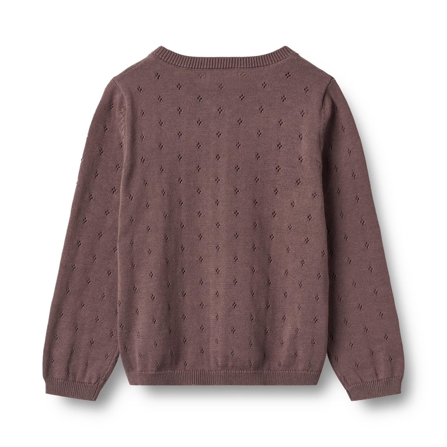 Wheat - knit cardigan Maia - plum