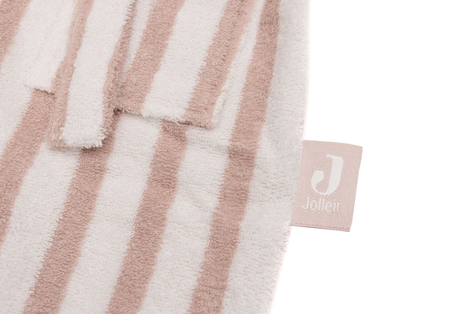 Badjas stripe terry - wild rose
