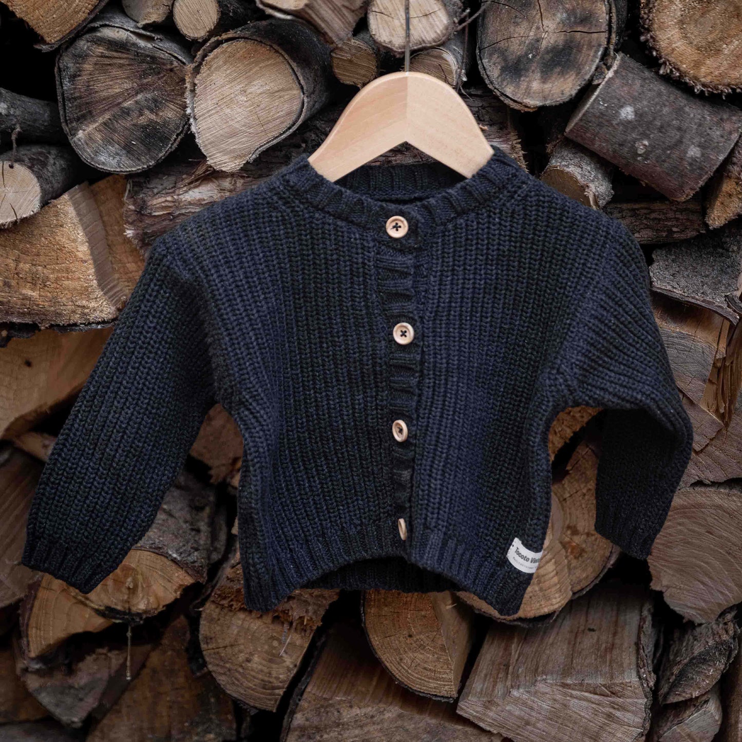 Tocoto Vintage - gebreid vestje - antraciet