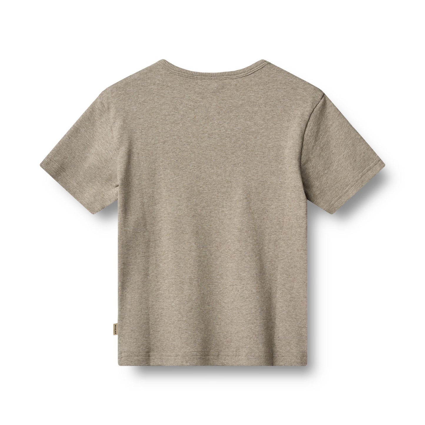 Wheat - rib T-shirt Lumi - gravel melange