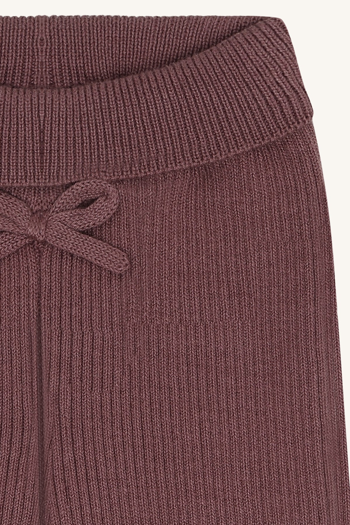 Hust & Claire - knit rib pants Lisa - plum