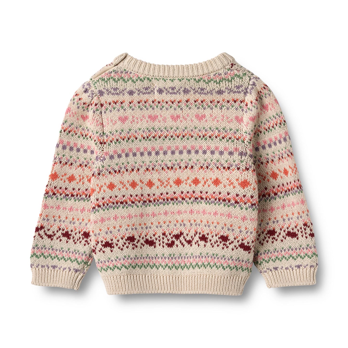 Wheat - jacquard pullover Olga - multicolor