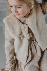 GYMP - gilet Polla bow - beige
