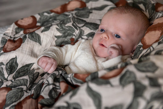 Pomme muslin swaddle blanket XL