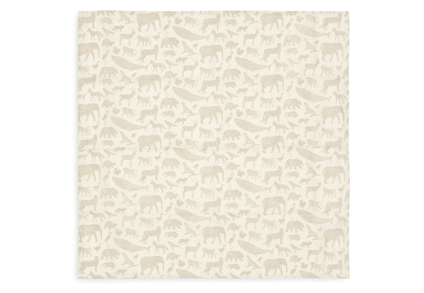 Jollein - hydrofiel multidoek Animals - Nougat - 2 stuks
