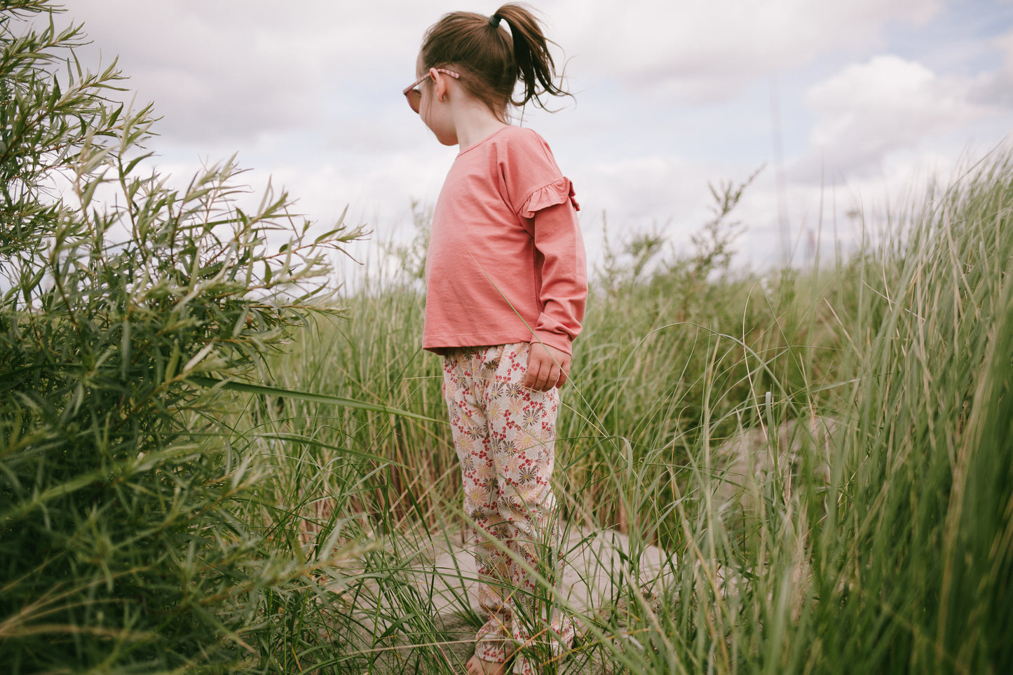 Flared pants Percy sea flower