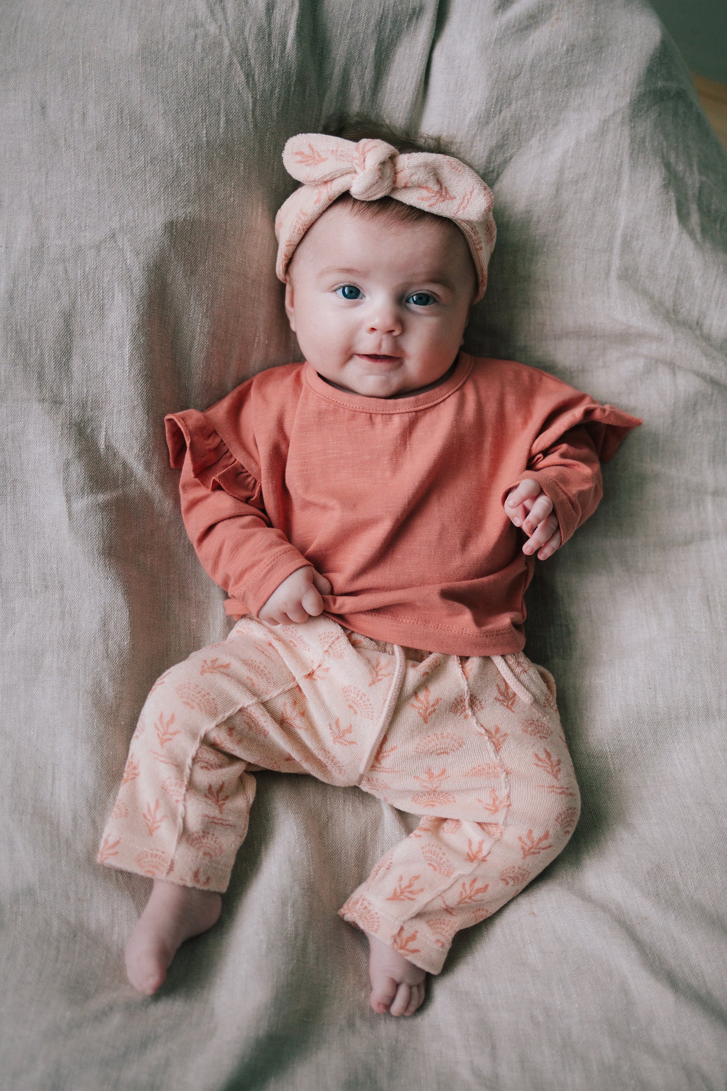 Terry jogging Penn seashells - peach pink
