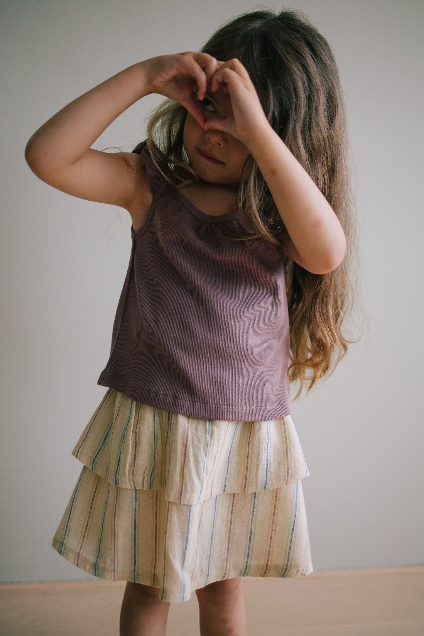 Rib top Janneke - mauve