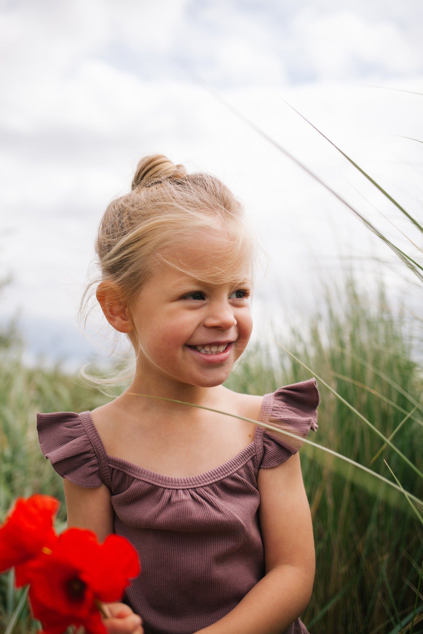 Rib top Janneke - mauve
