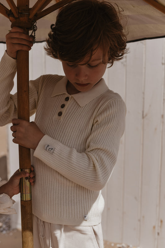 LRDM petits - polo Alex - antique white