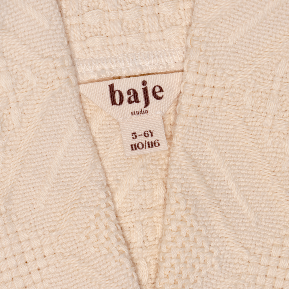 Baje Studio - woven gilet Amanta - crème