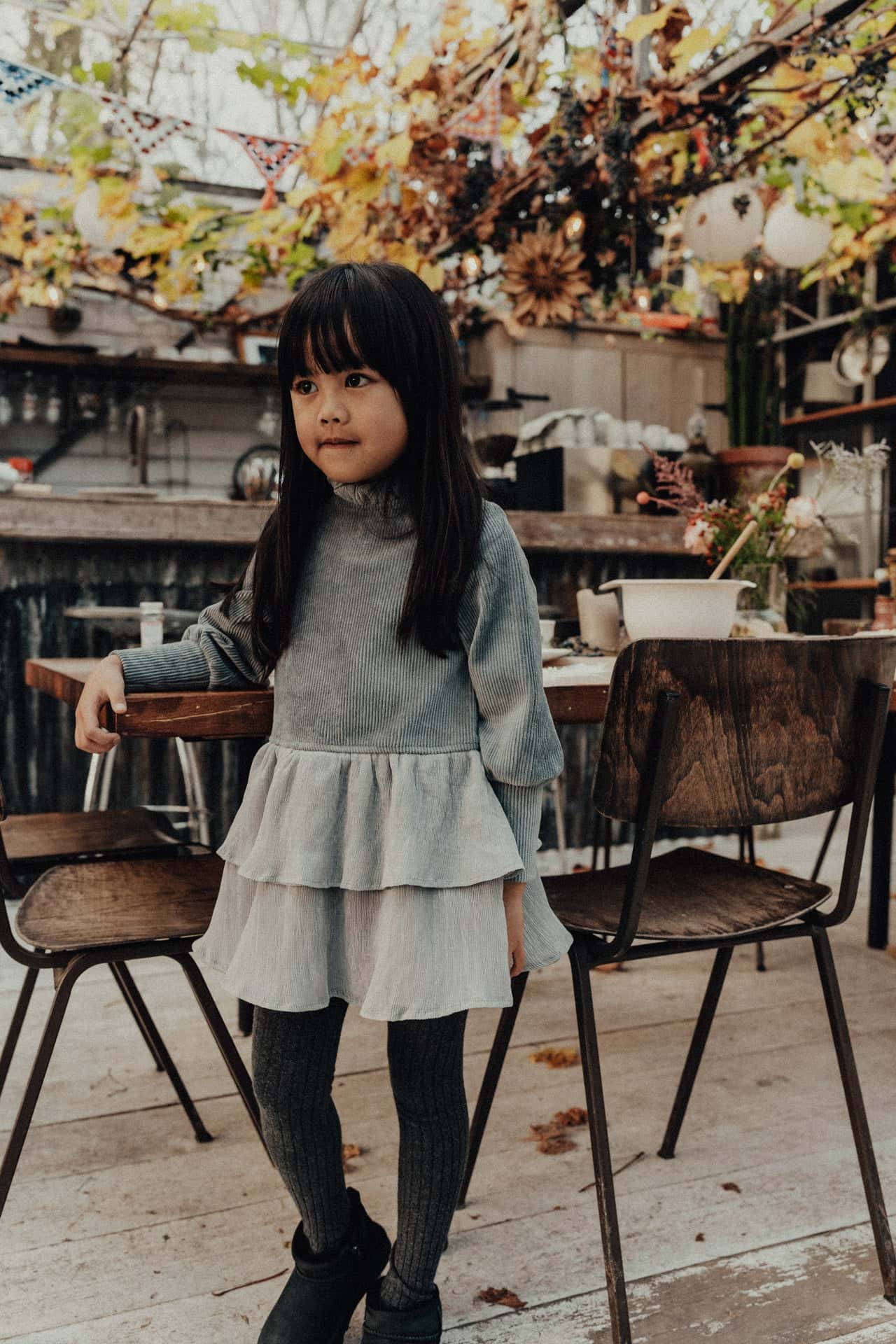 Baje Studio - dress Ayles - greyish blue