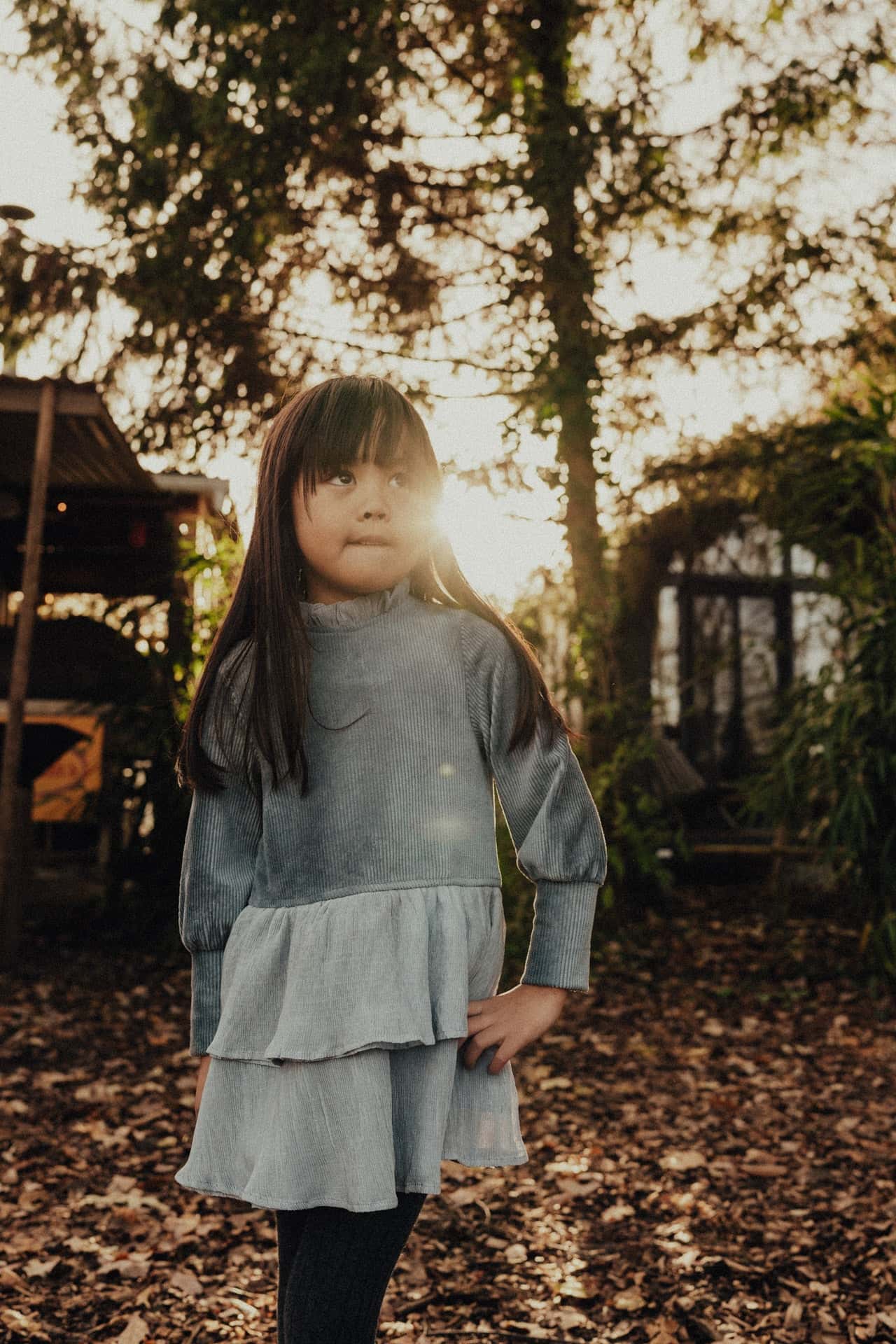 Baje Studio - dress Ayles - greyish blue