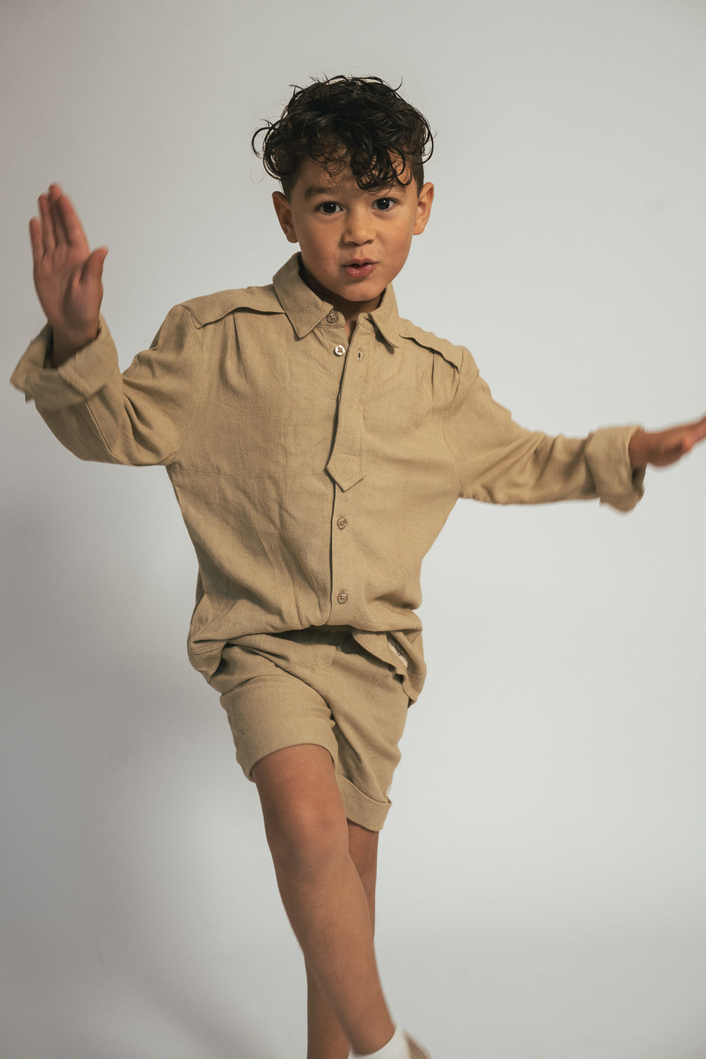 Linen blouse Texas - sand