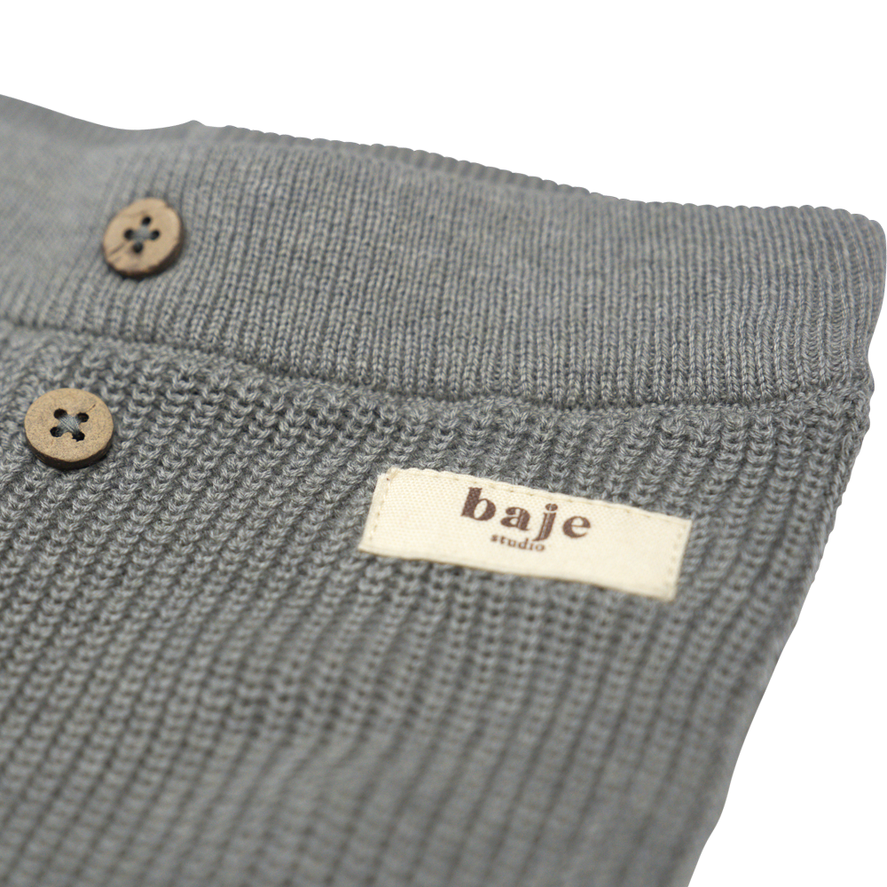 Knitted pants Brawdy - greyish blue