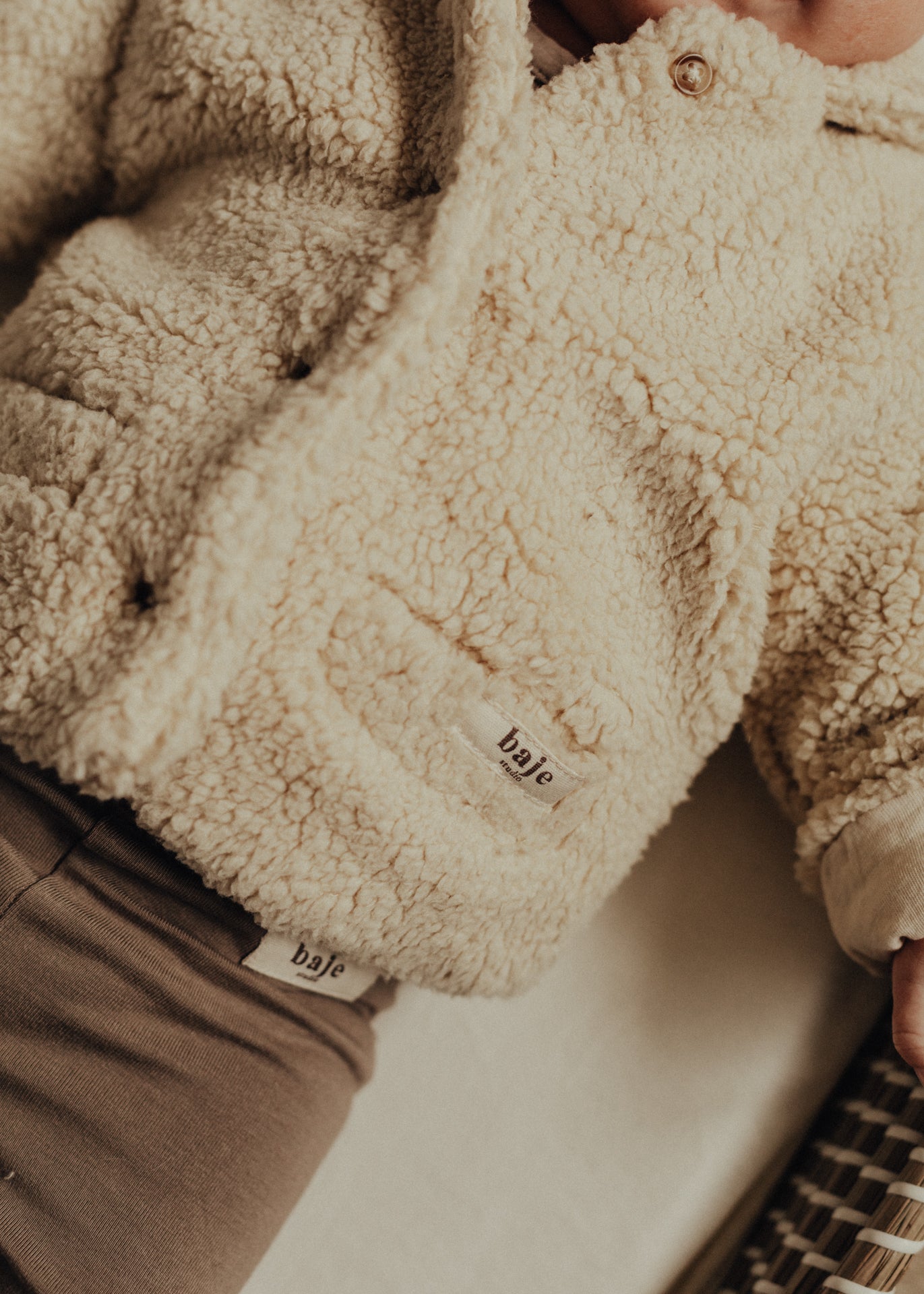 Teddy jacket Heather - crème