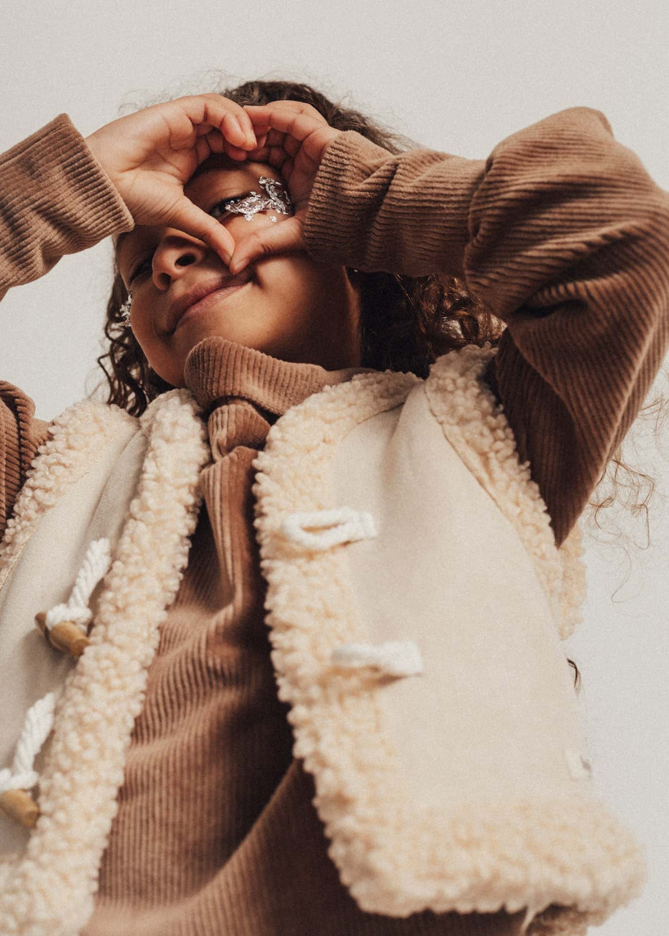 Corduroy top Witney - taupe