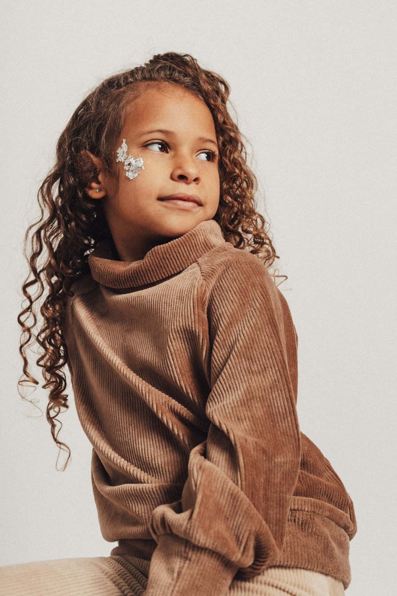 Corduroy top Witney - taupe
