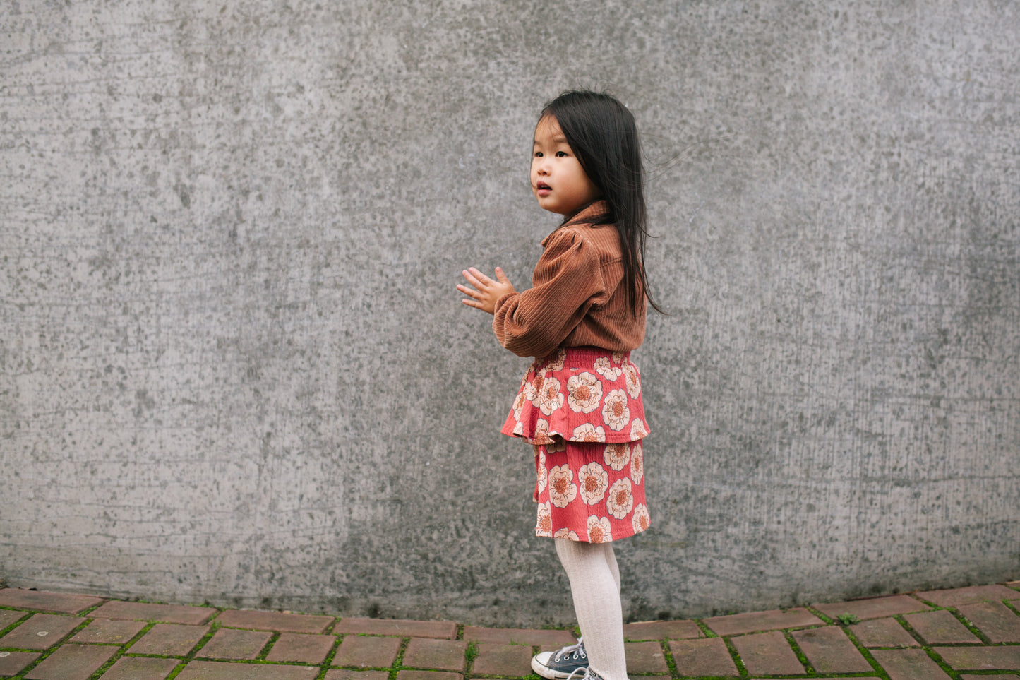 Flower skirt Ronja - pink