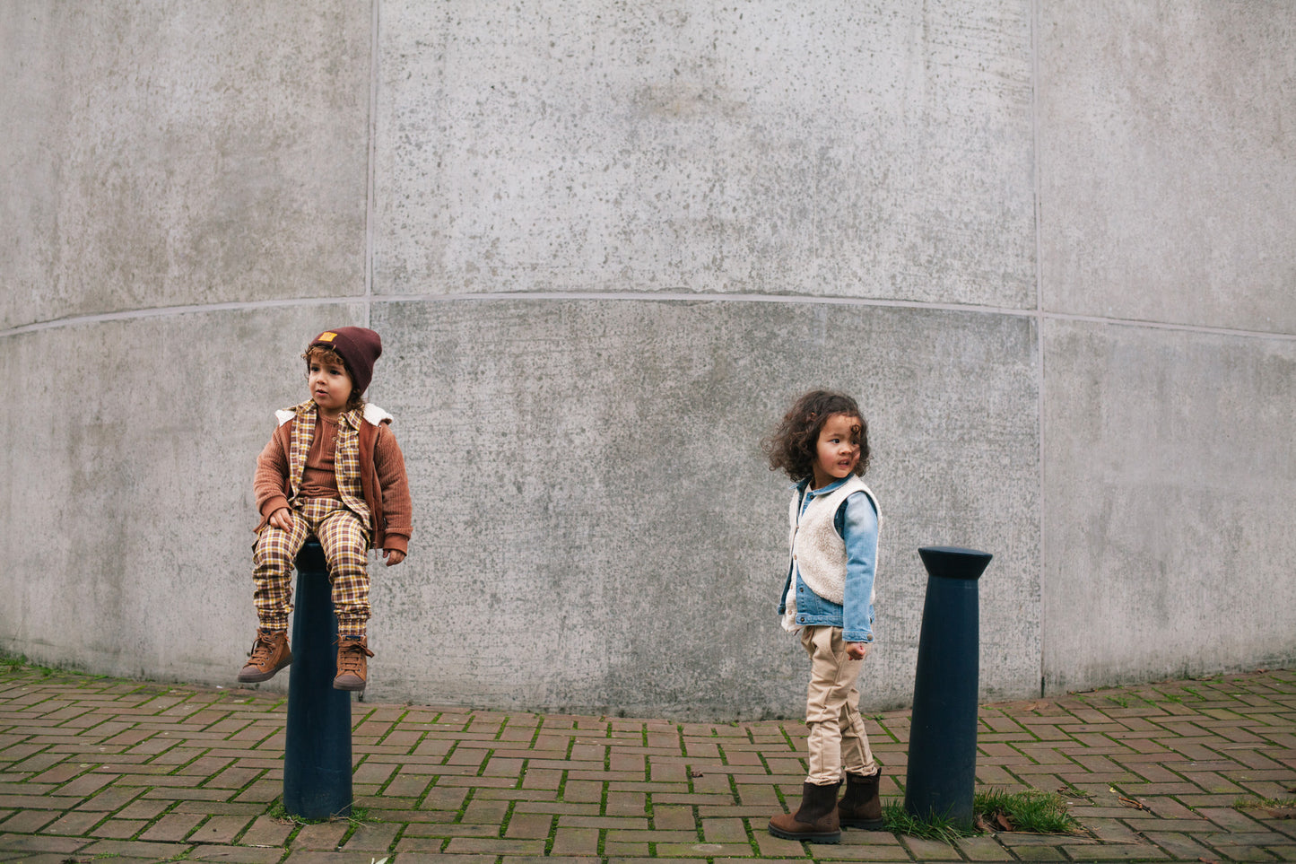 Riffle Amsterdam - teddy gilet Babou - offwhite