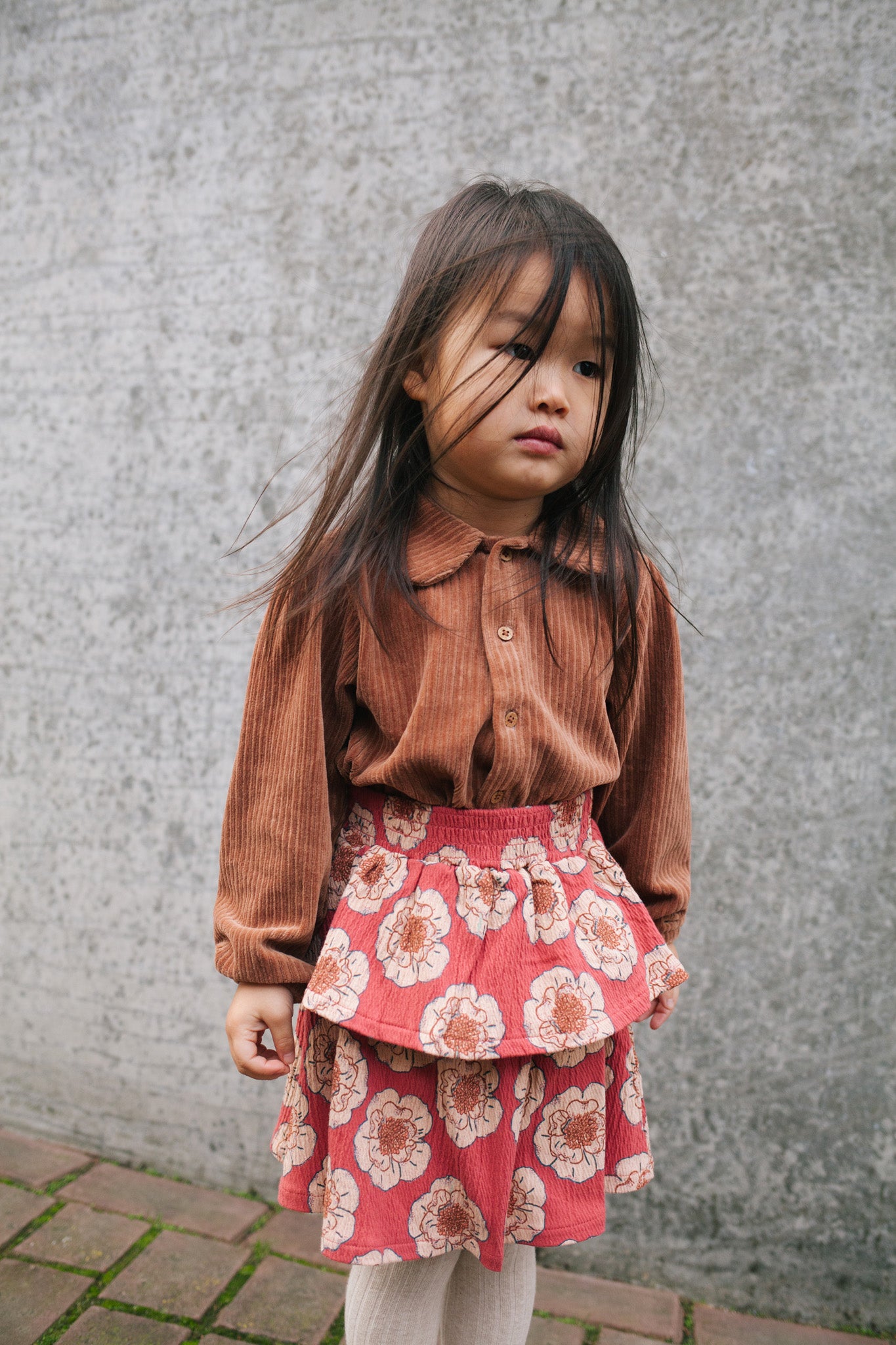 Flower skirt Ronja - pink