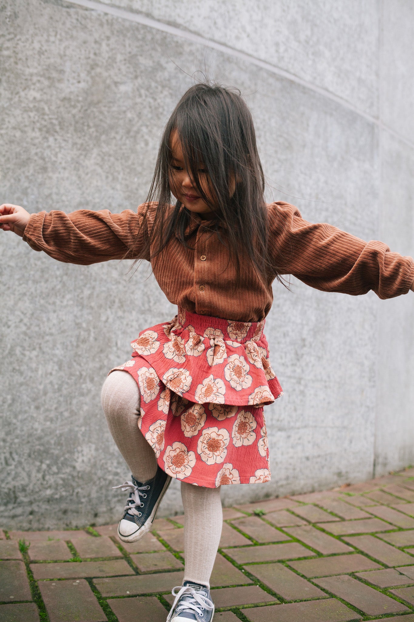 Flower skirt Ronja - pink