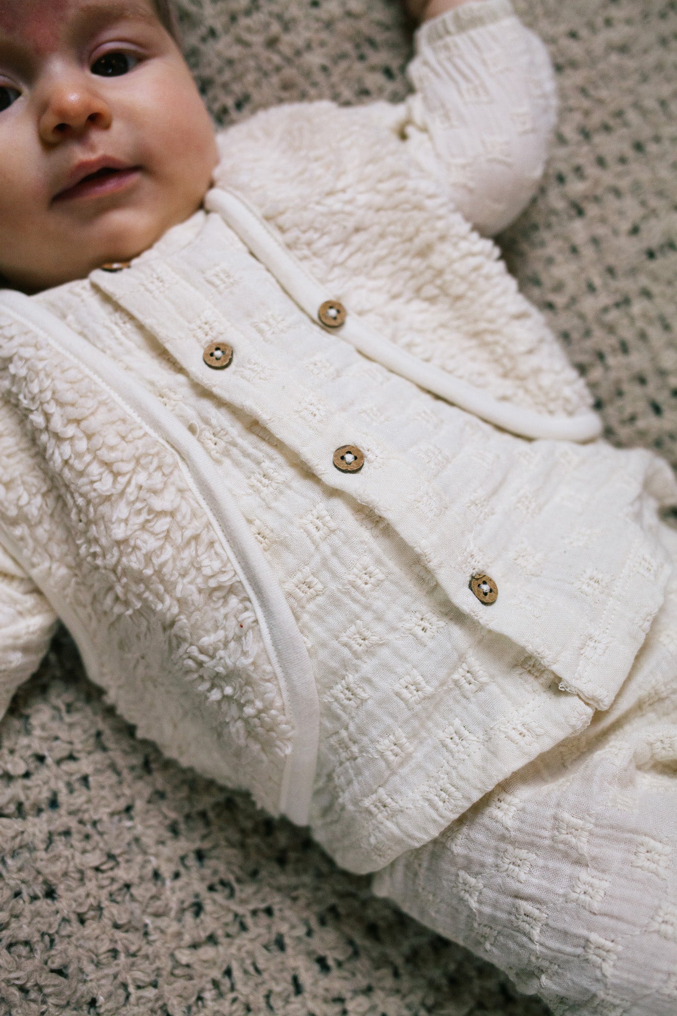 Blouse Cleo - woven white embroidery