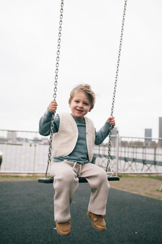 Riffle Amsterdam - knitted pants Perr - grey