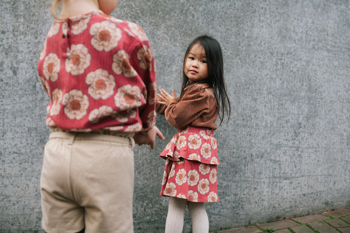 Flower skirt Ronja - pink