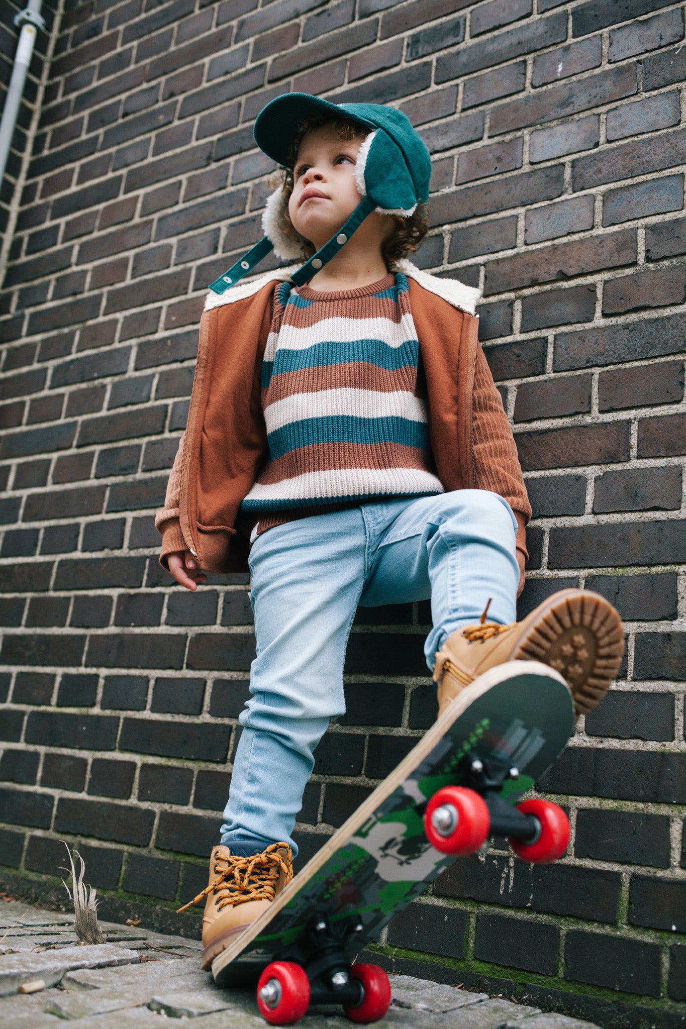 Riffle Amsterdam - knitted sweater Milo - stripe blue