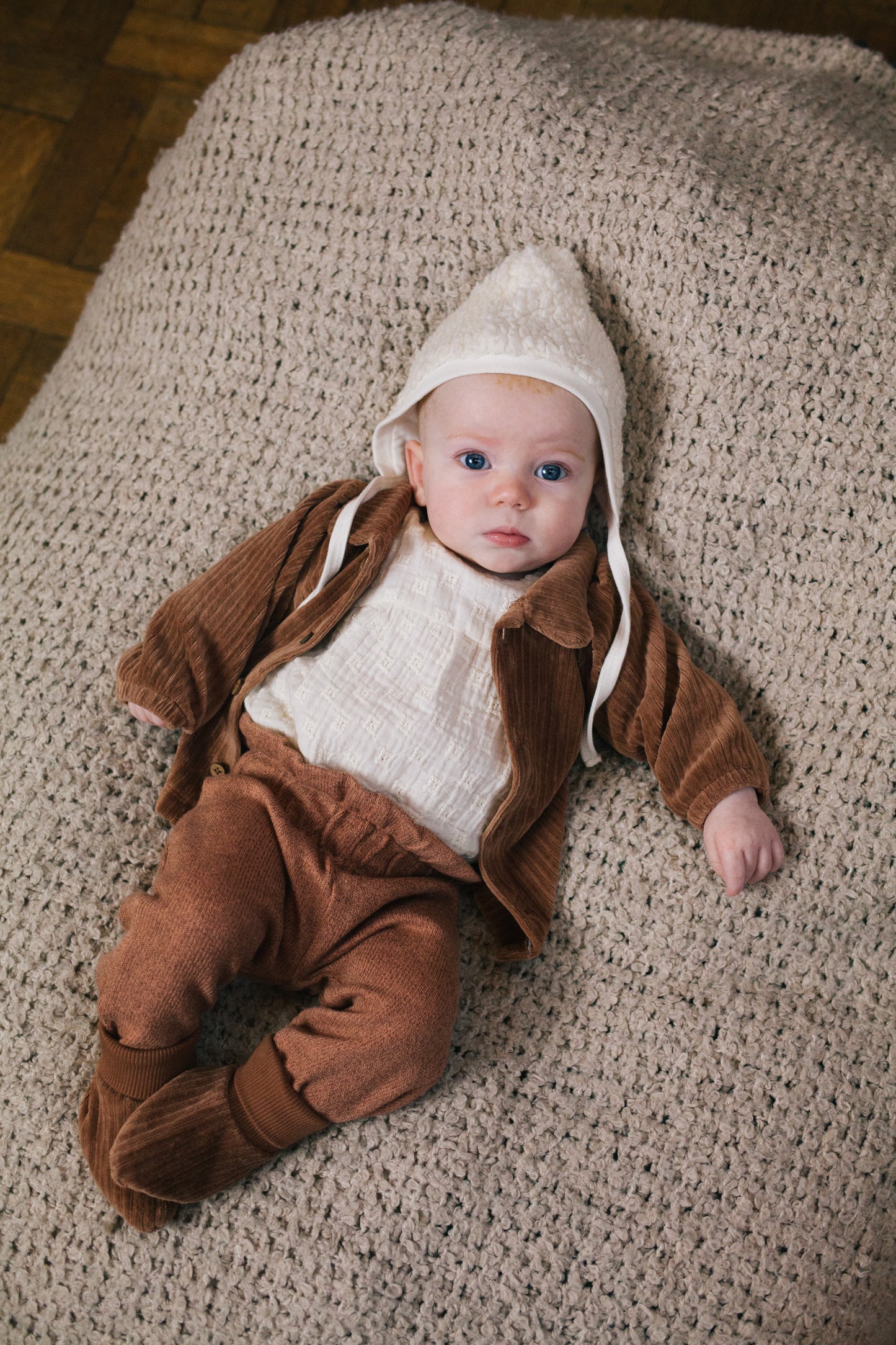 Riffle Amsterdam - knitted pants Puck - combo brown