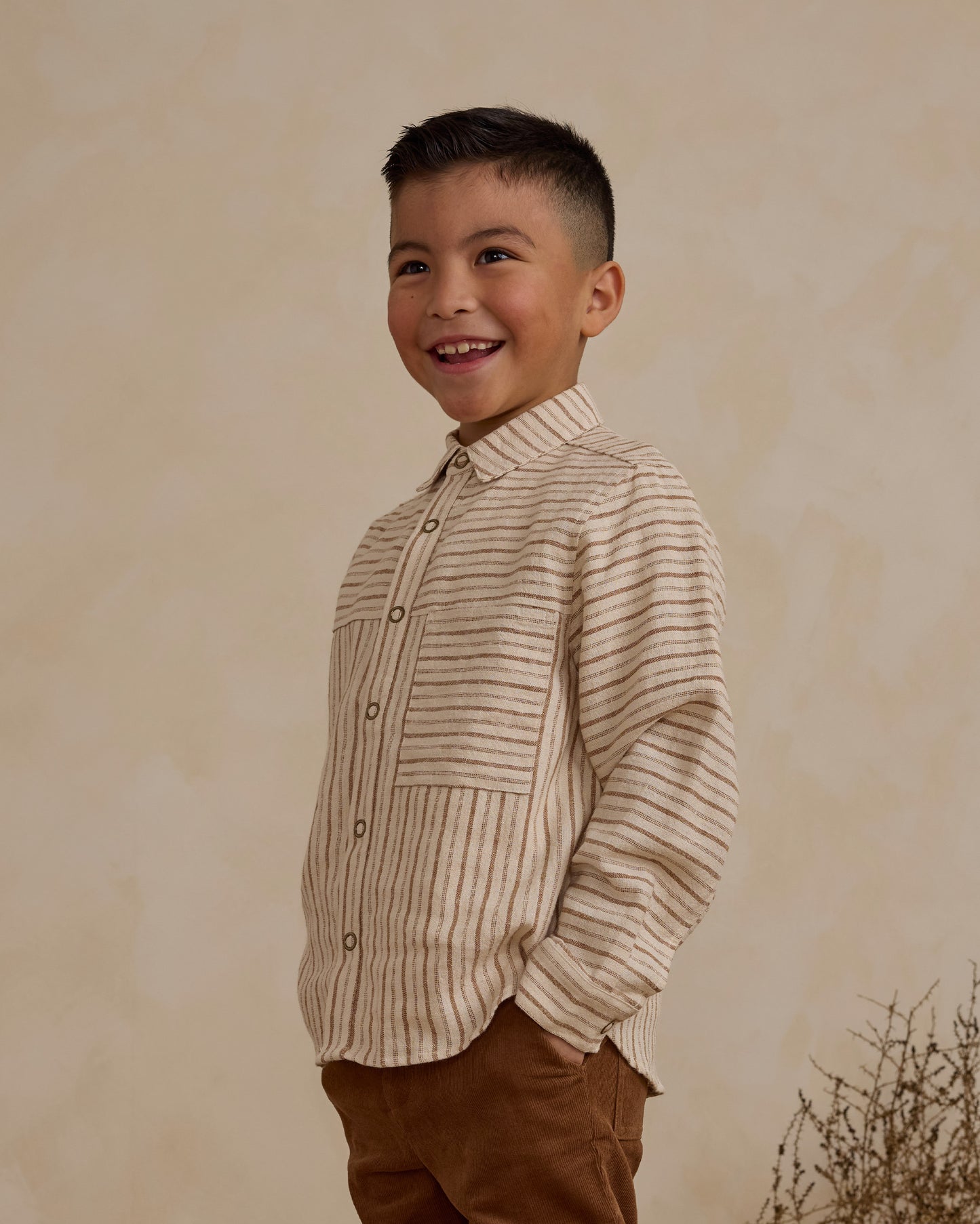 Blouse Walker - saddle pinstripe