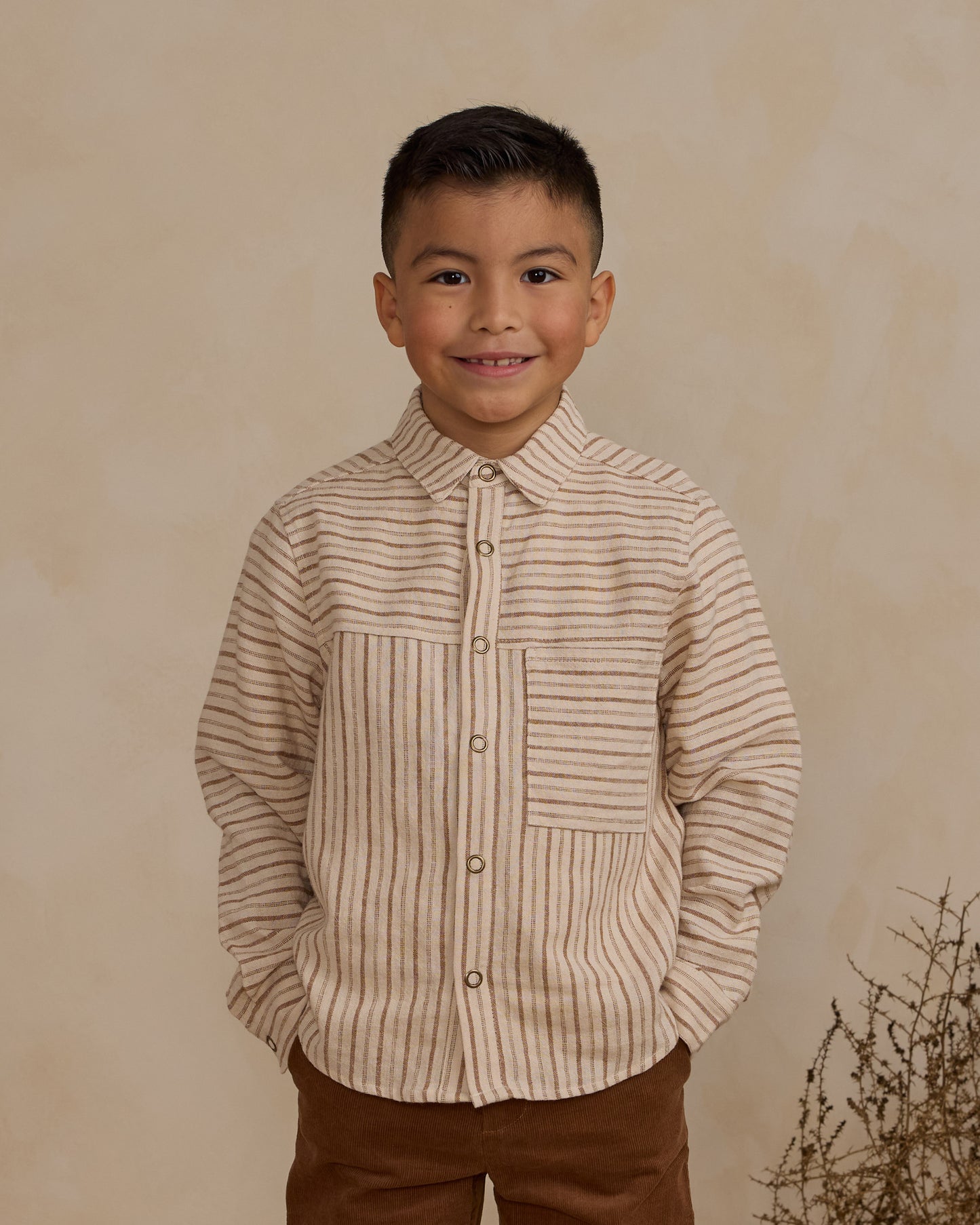 Blouse Walker - saddle pinstripe