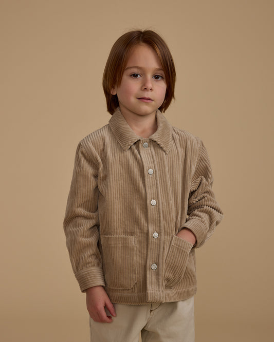 Rylee + Cru - overshirt Enzo - pebble