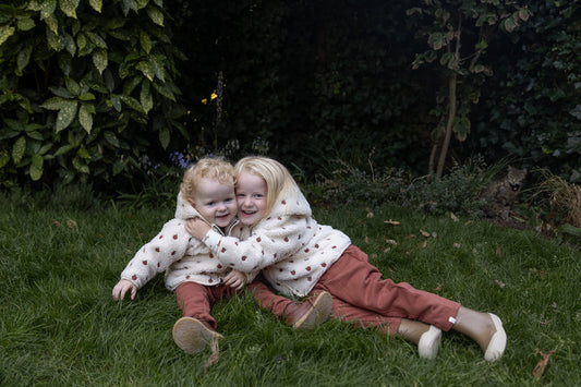 Lil'Atelier - sherpa jacket Sia baby - turtledove apples