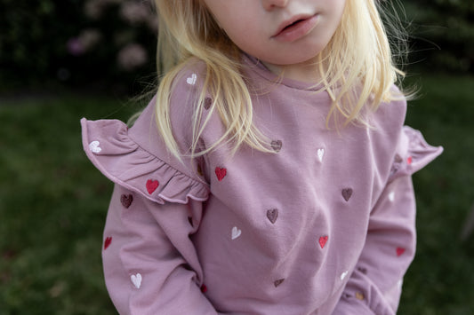 Hust & Claire - sweater heartbeat Sicillia - heather
