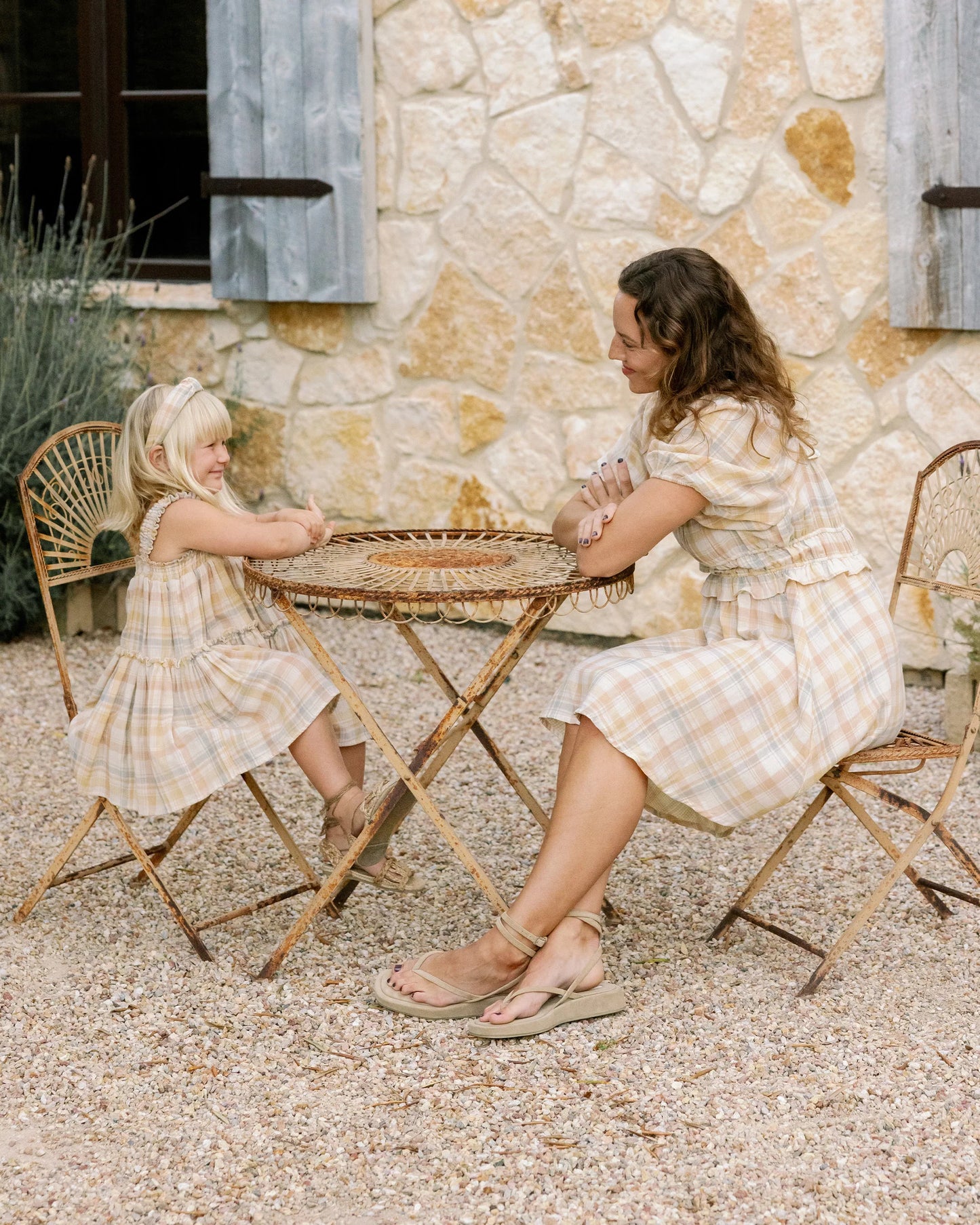 Rylee + Cru - dress Cicily - pastel plaid