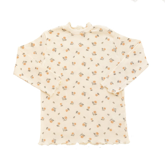 Camellia top - flower ivory