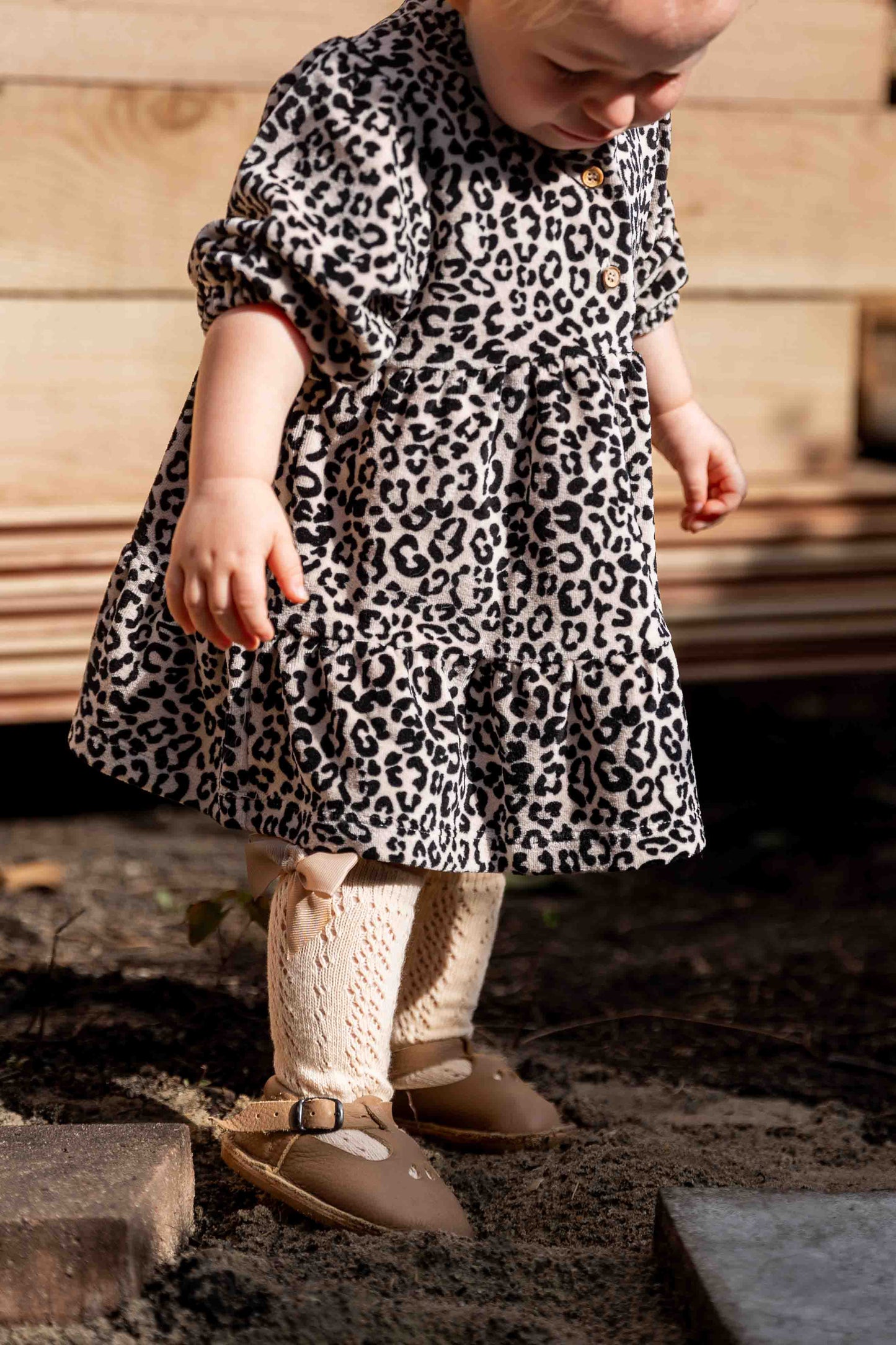 Velvet dress - animal print