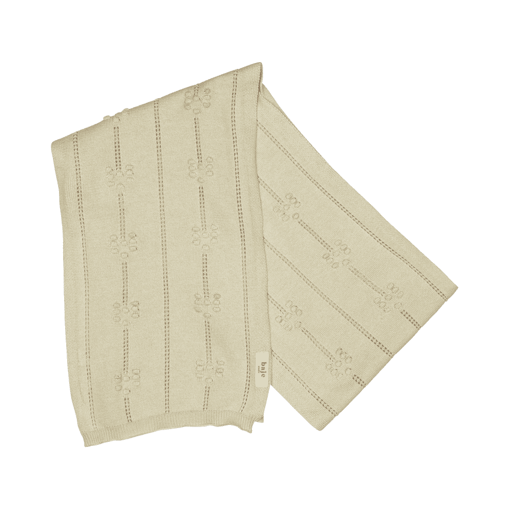 Jacquard knitted set scarf/hat Do - sand