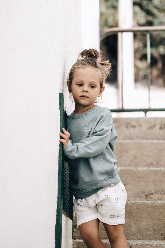 Good vibes sweater - blue gray