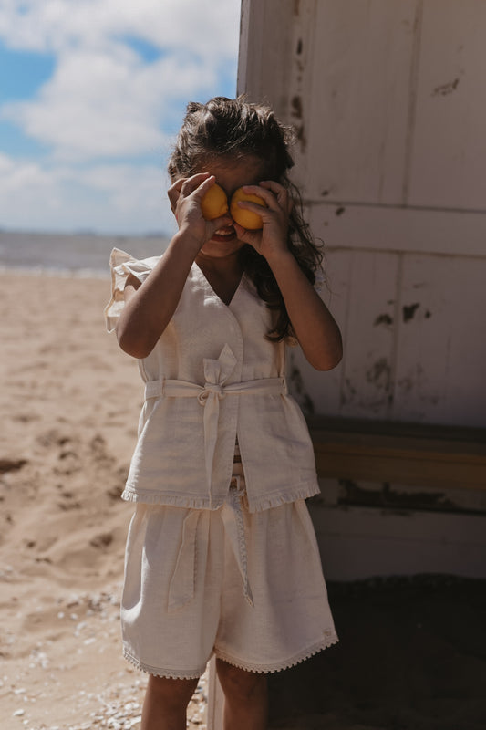 LRDM petits - short Elle - antique white