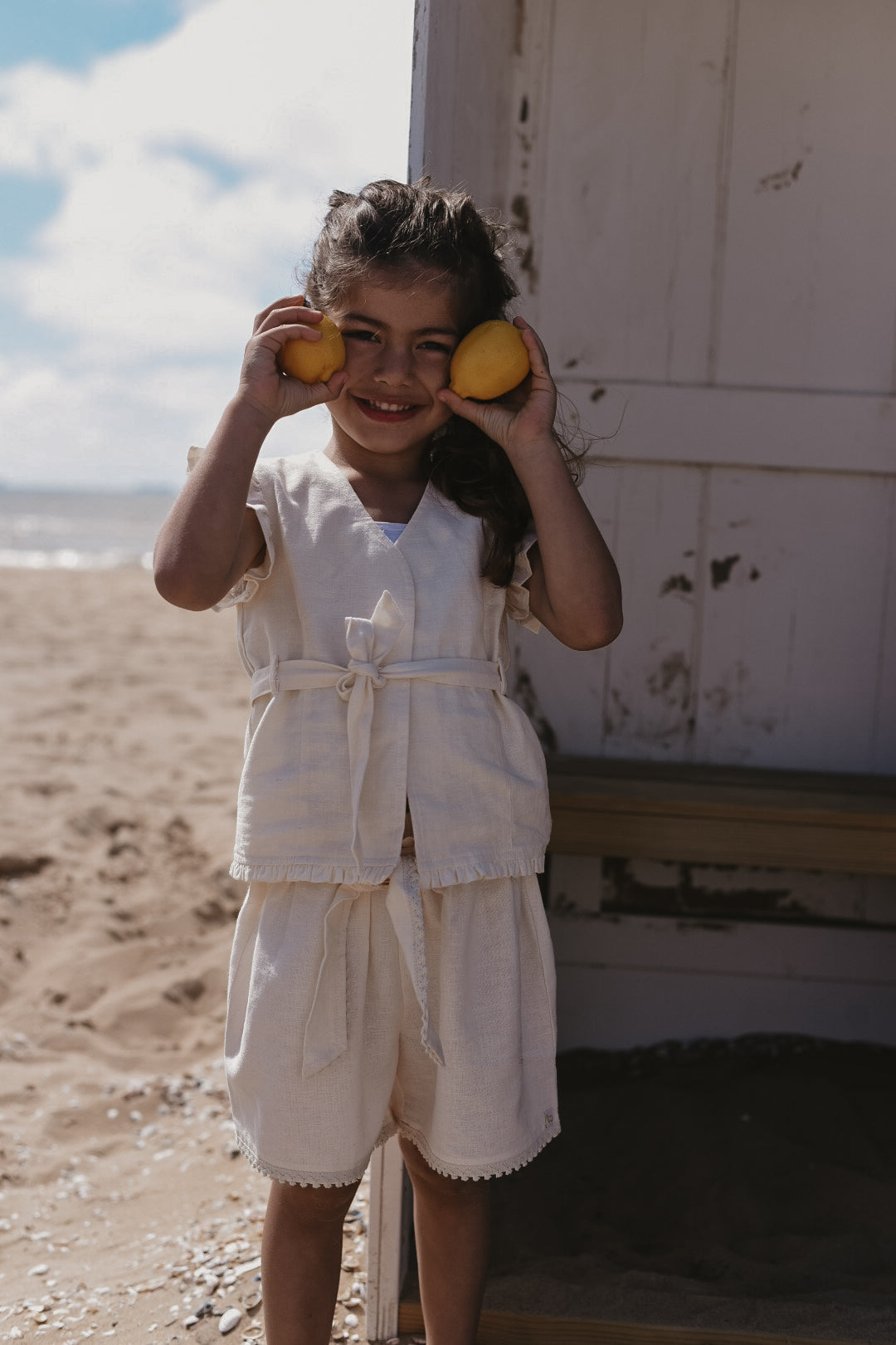 LRDM petits - short Elle - antique white