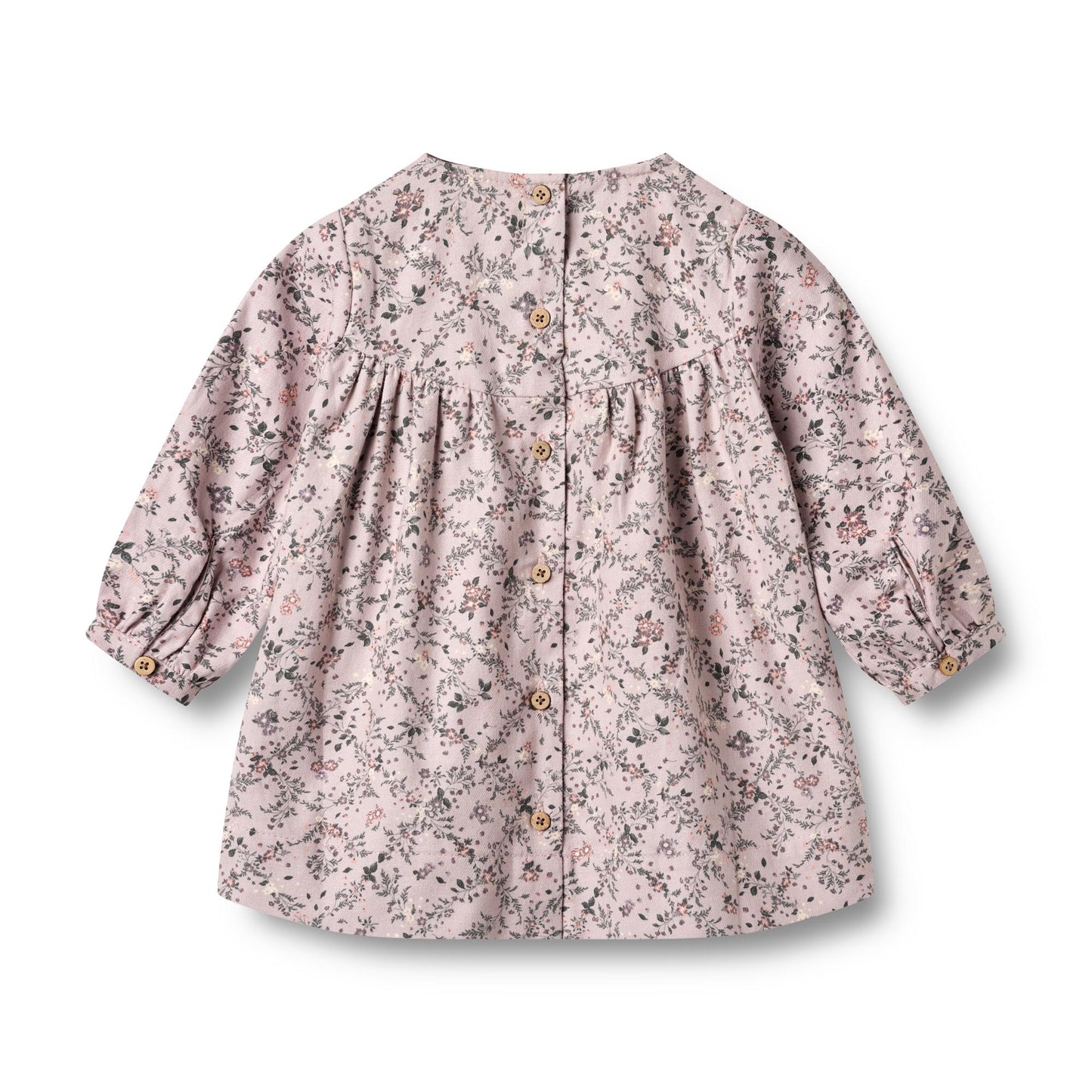 Wheat - dress Fenja - lilac checked flowers