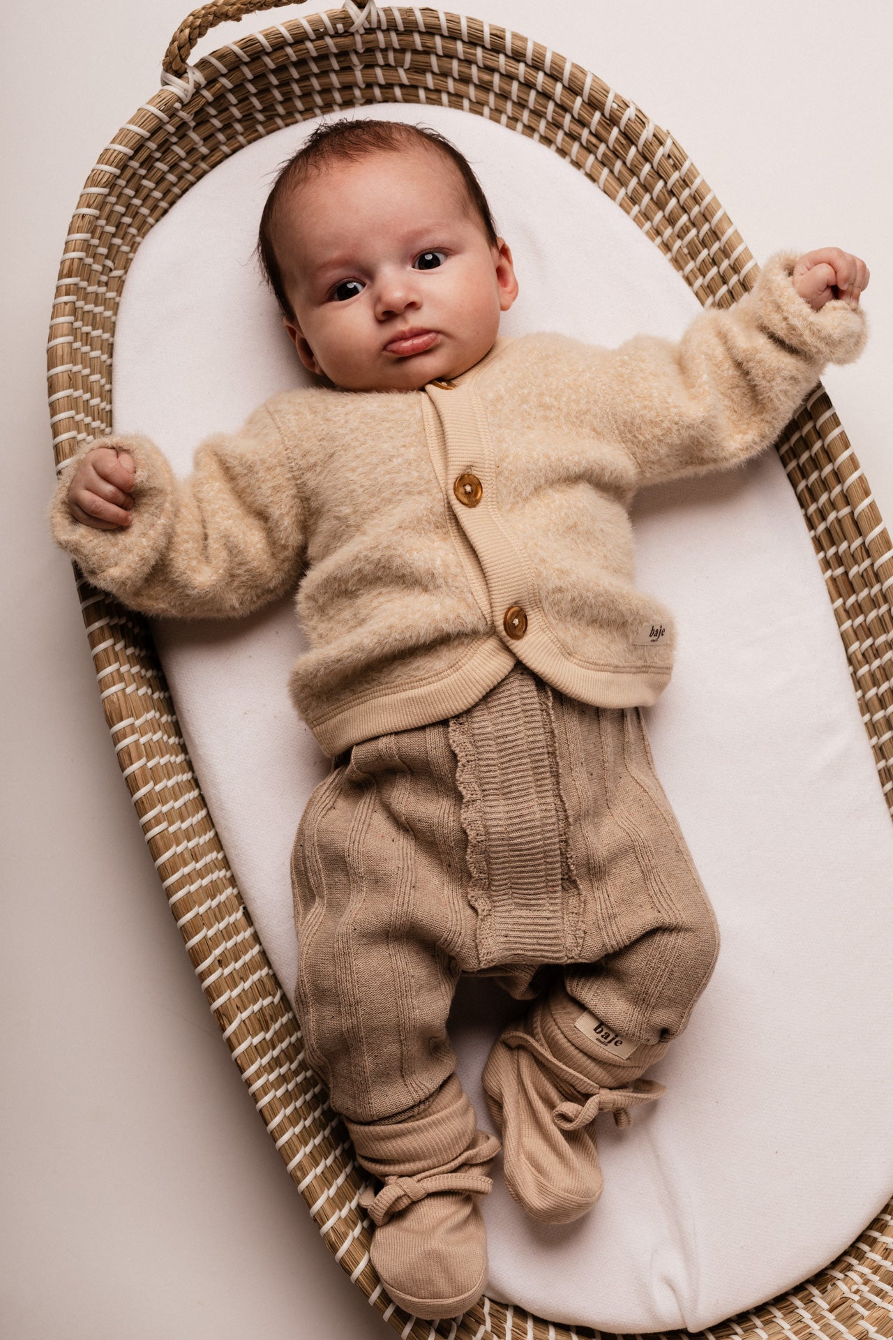 COMING SOON' Baje Studio - wool cardigan Fechy - sand desert
