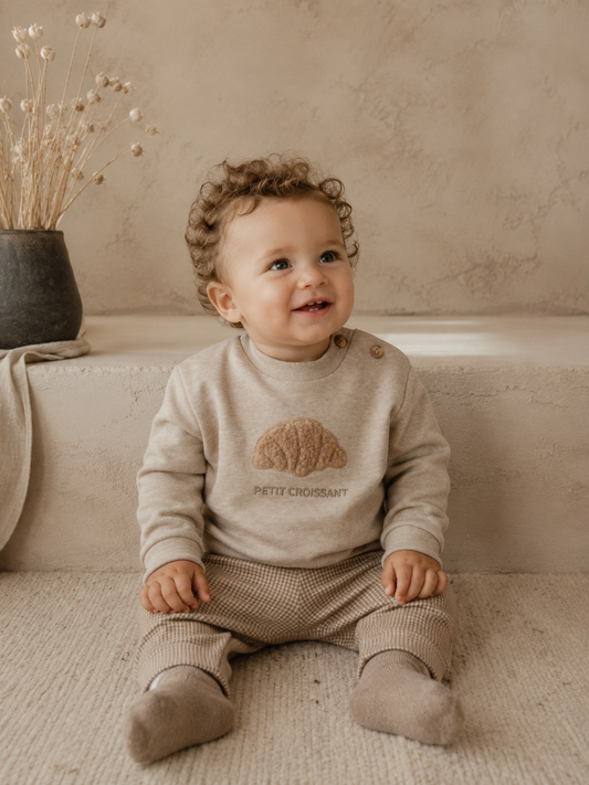 GYMP - sweater Hibbo croissant - beige