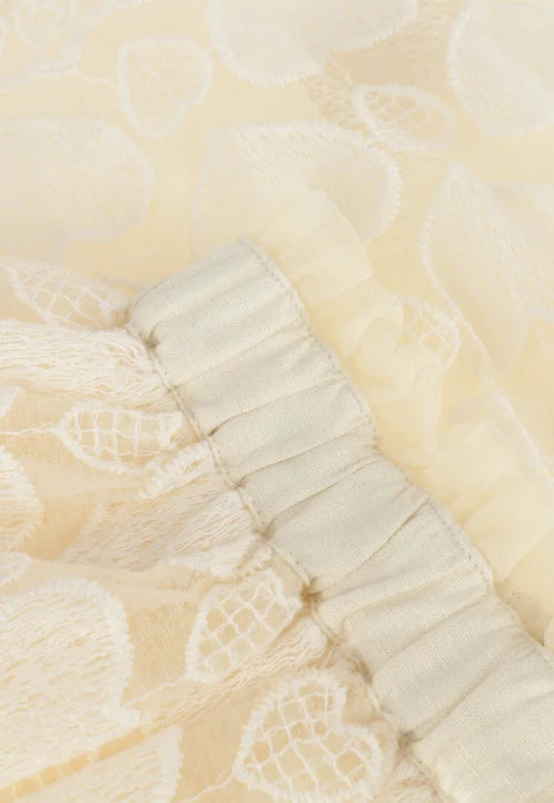 Baje Studio - heart tule skirt Alvide - crème oat