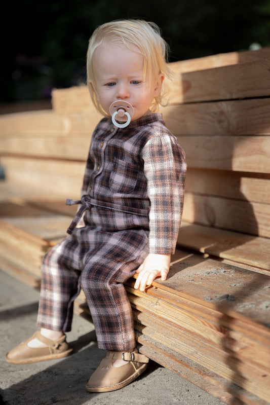 Riffle Amsterdam - suit Sara ruit - woven pink