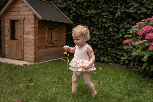 Lil'Atelier - muslin suit strawberry's - morganite pink