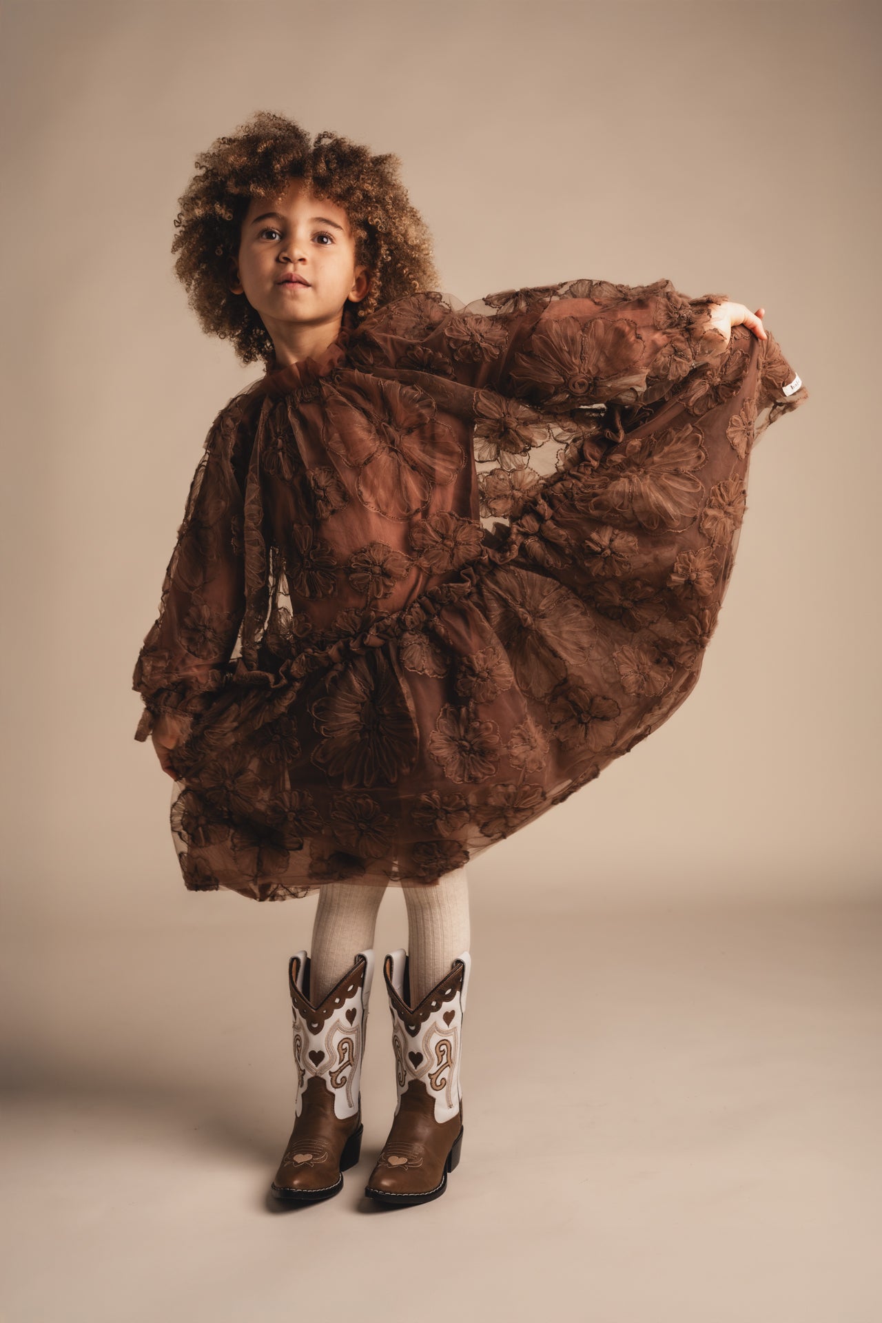 Baje Studio - dress Izebelle - brown copper